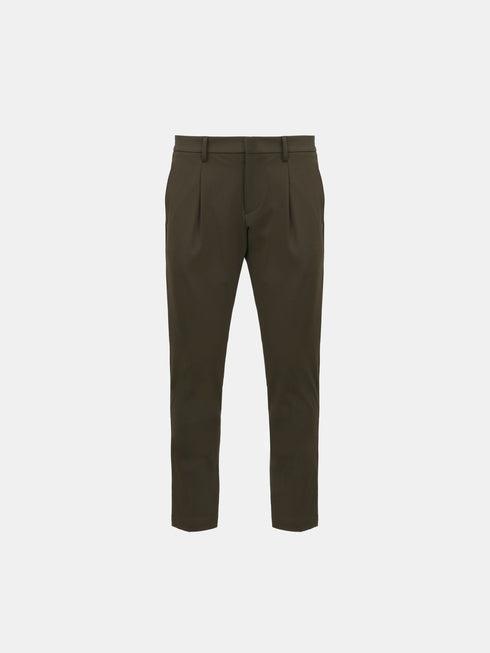 PANTALONE TASCA AMERICA CON PINCES CORTO