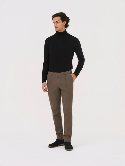 PANTALONE TASCA AMERICA CON PINCES LUNGO