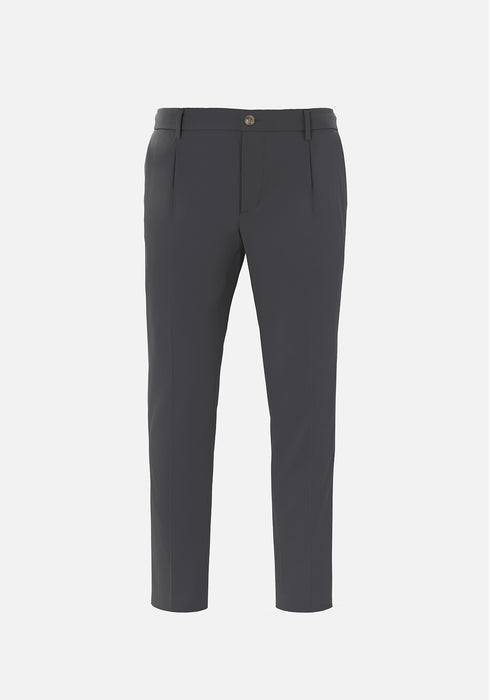 TROUSERS WITH ELASTIC AND PLEATS