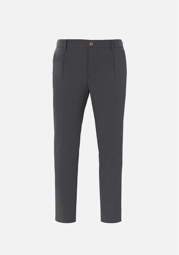 TROUSERS WITH ELASTIC AND PLEATS